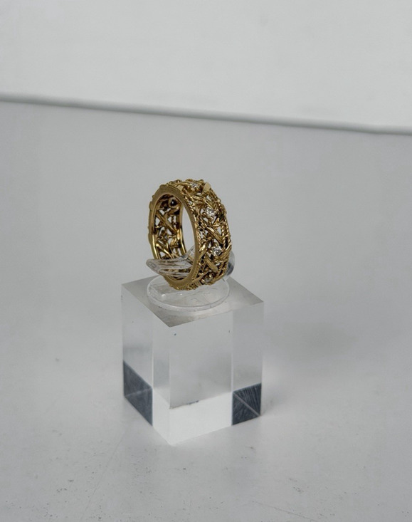 Dior Jewelry - Dior My Dior Ring Diamond 18k Yellow Gold Open Filigree Work Design